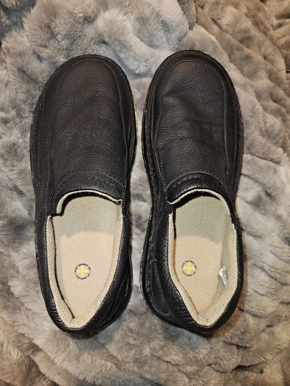 Dr. Martens Black Slip-On Leather Loafers